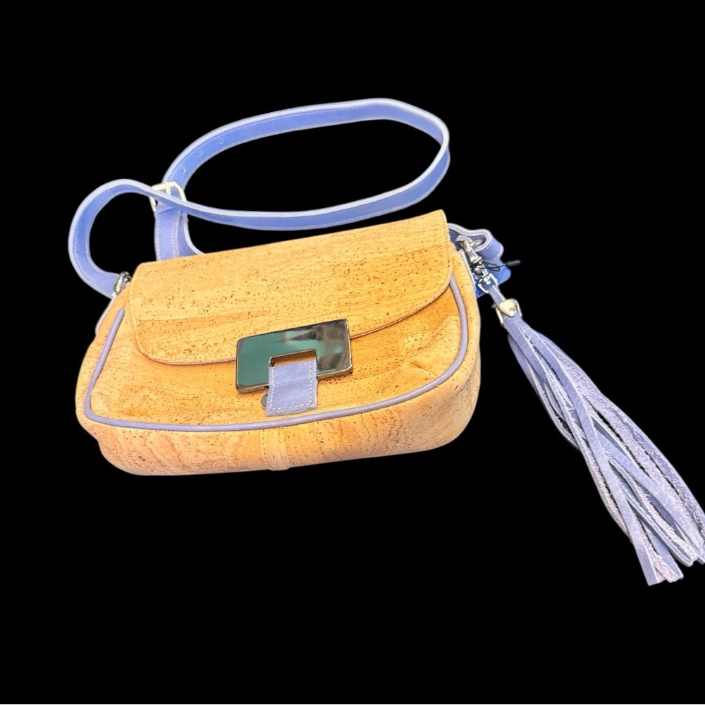 NWT SUSTANABLE Cork & Leather Crossbody